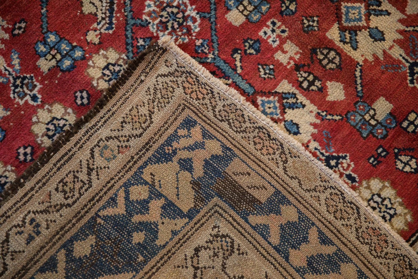 8.5x10.5 Vintage Kurdish Hamadan Carpet