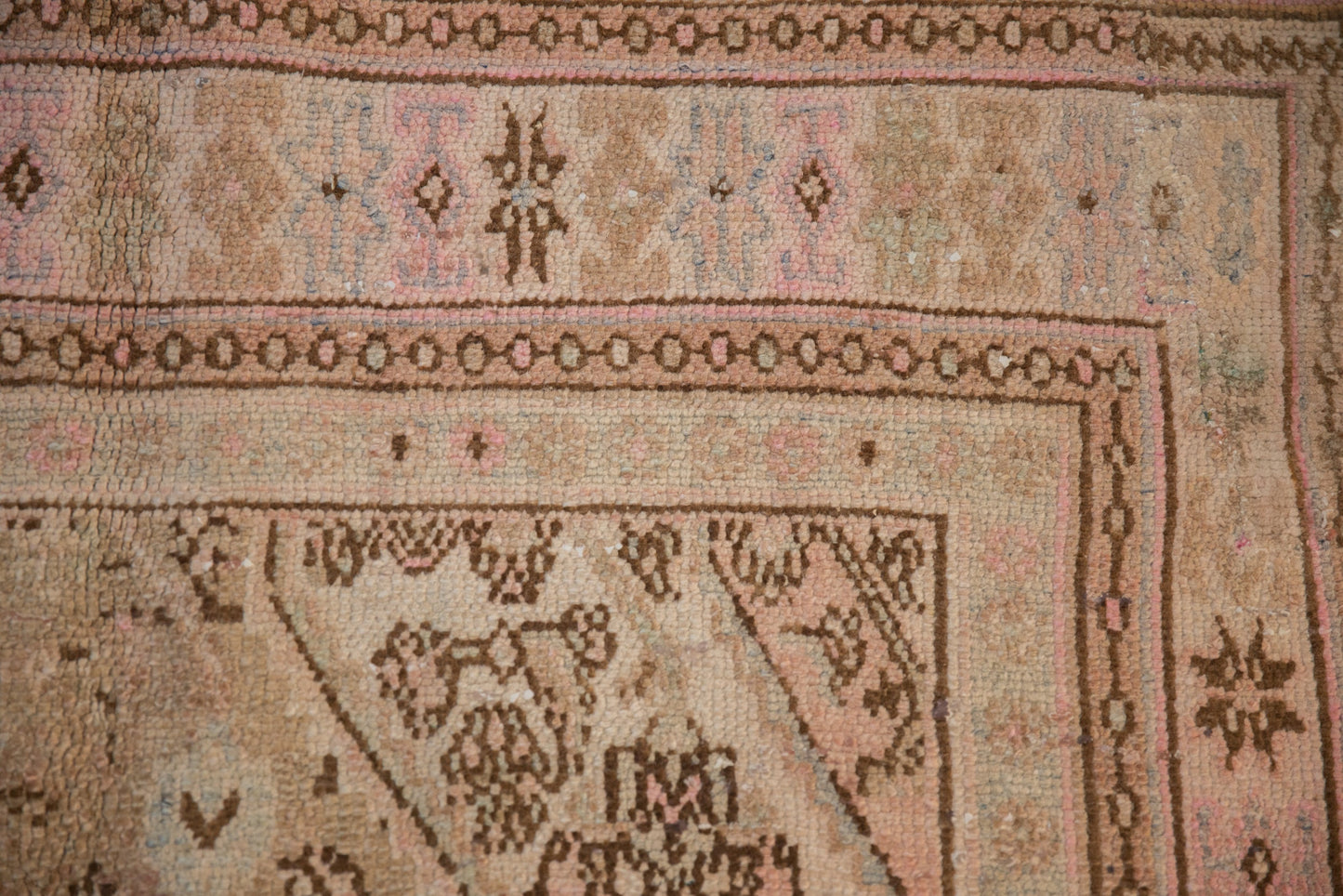 7x10 Vintage Distressed Overdyed Bibikabad Carpet