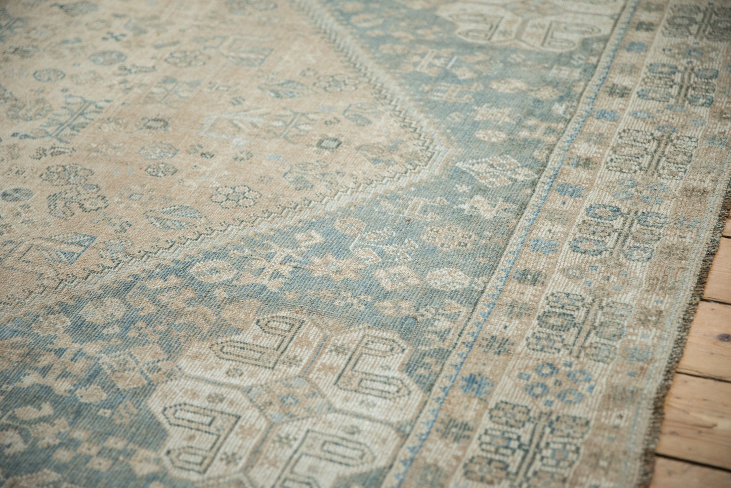 7x10 Vintage Distressed Qashqai Carpet