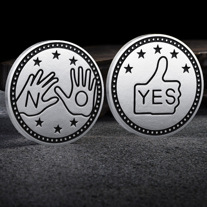 Commemorative Coin- Iron Painted - Yes / No - Premium Commemorative Coin- Iron Painted - Yes/ from Concordia Style Boutique - Just $5.38! Shop now at Concordia Style Boutique