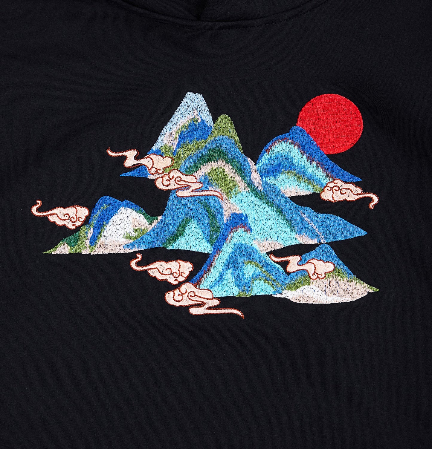 KH9232 Mountains Embroidery Hoodie - Concordia Style Boutique