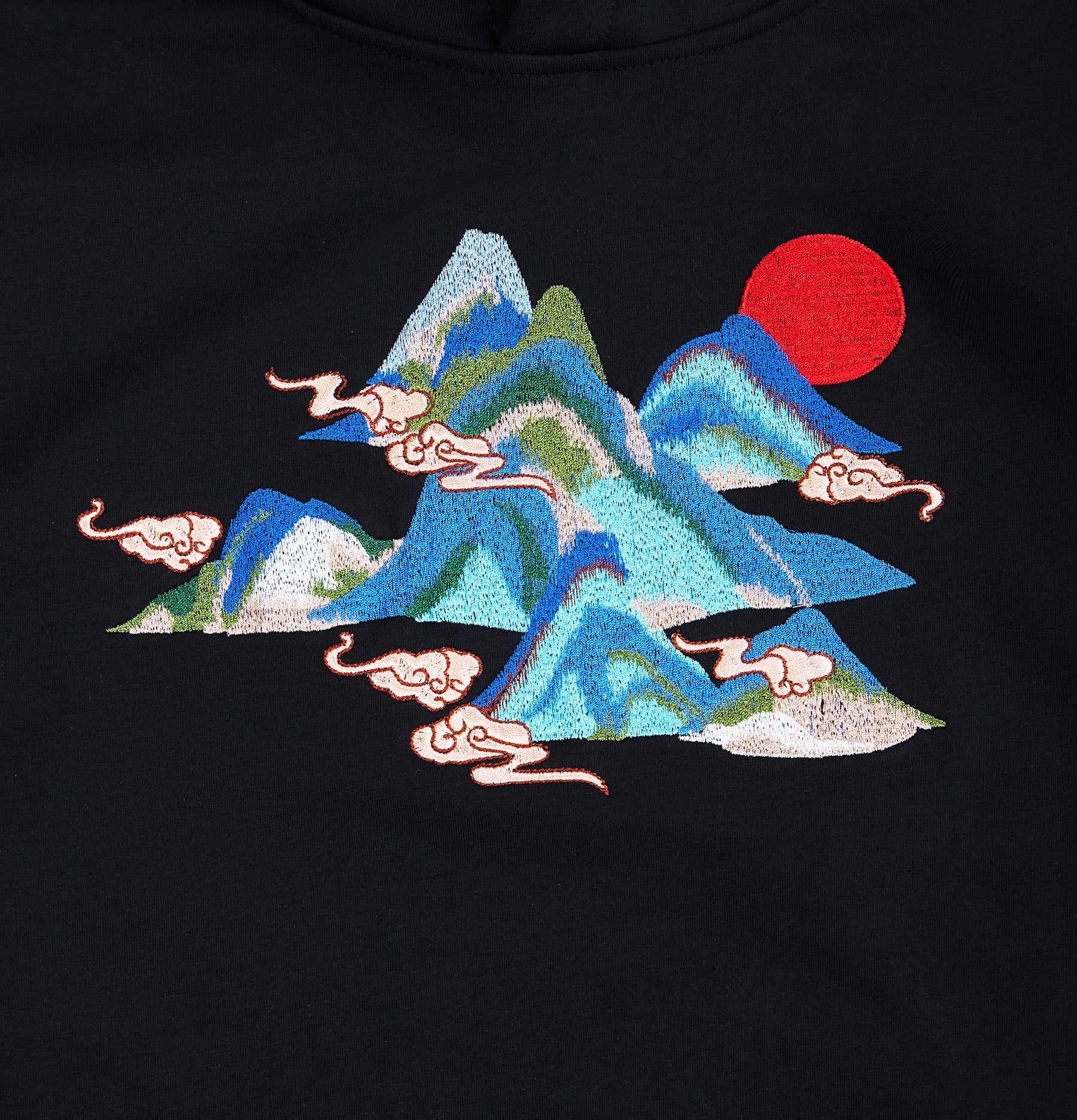 KH9232 Mountains Embroidery Hoodie - Concordia Style Boutique