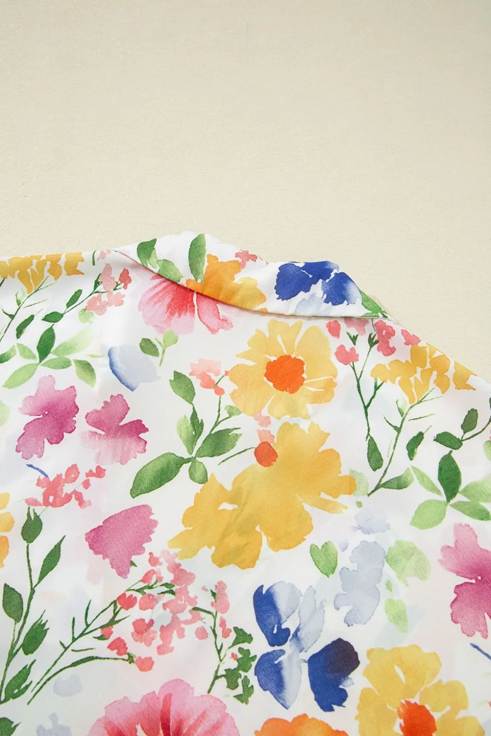 Floral Boxy Fit Ruffled Short Sleeve Blouse - Concordia Style Boutique