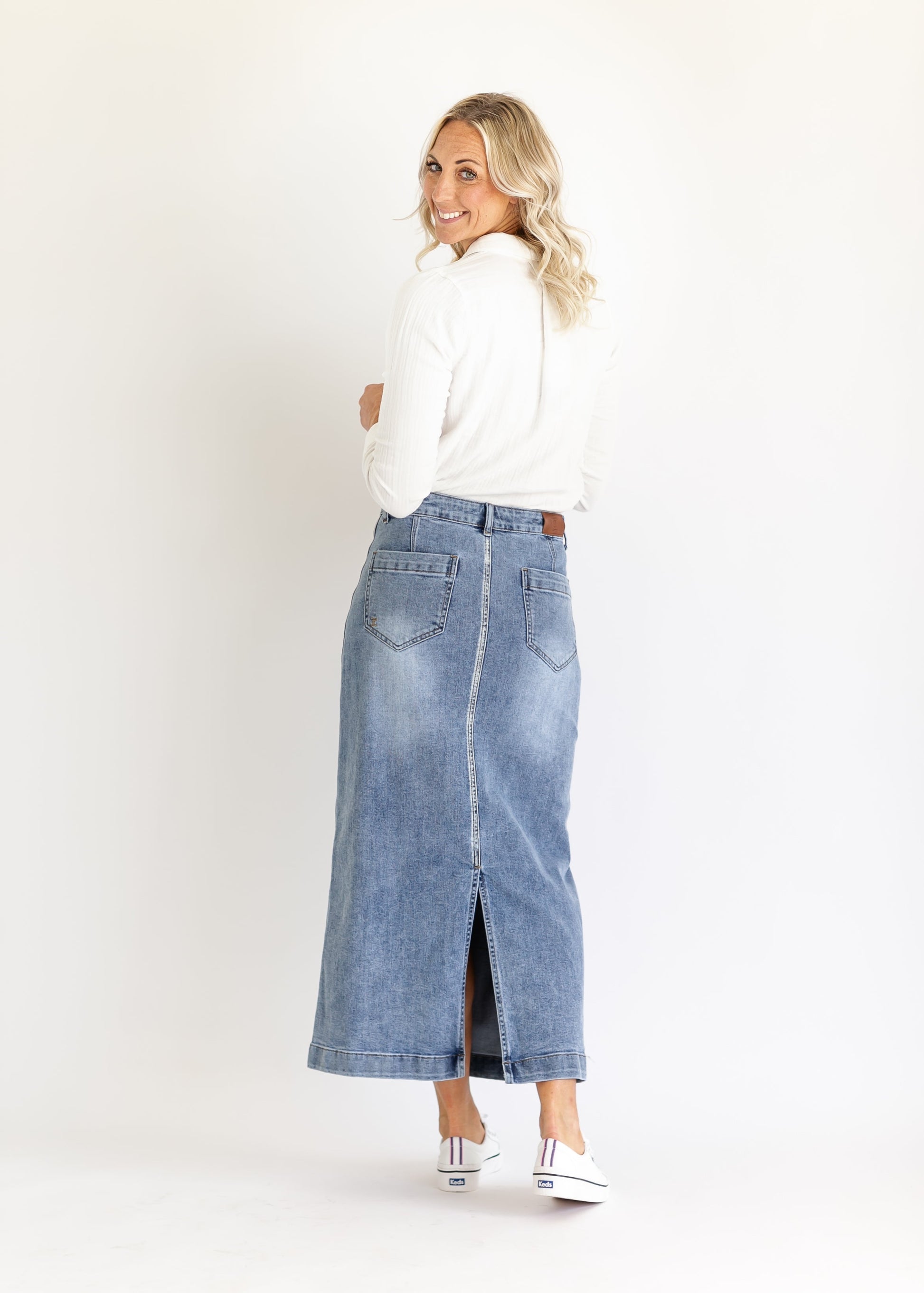 Elin Front Pocket Maxi Skirt - Concordia Style Boutique
