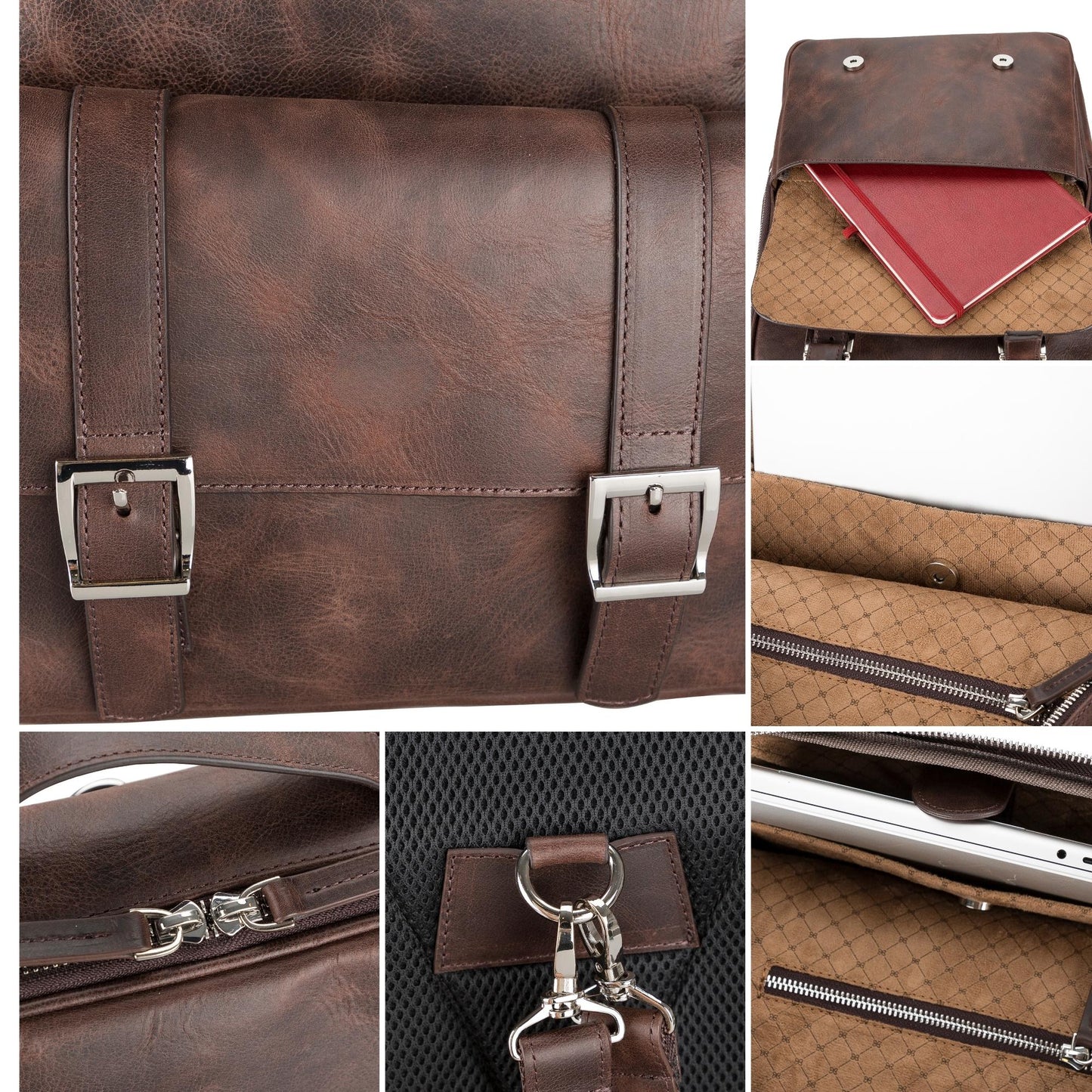 Elmira Leather Laptop Backpack for Men and Women - Concordia Style Boutique