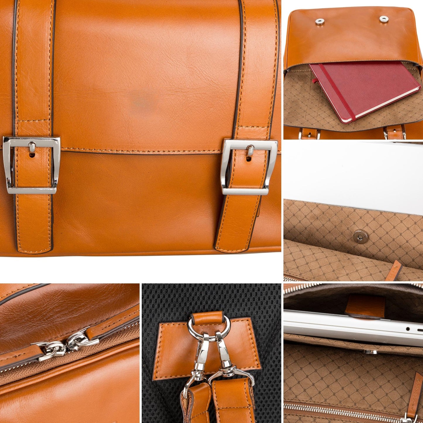 Elmira Leather Laptop Backpack for Men and Women - Concordia Style Boutique
