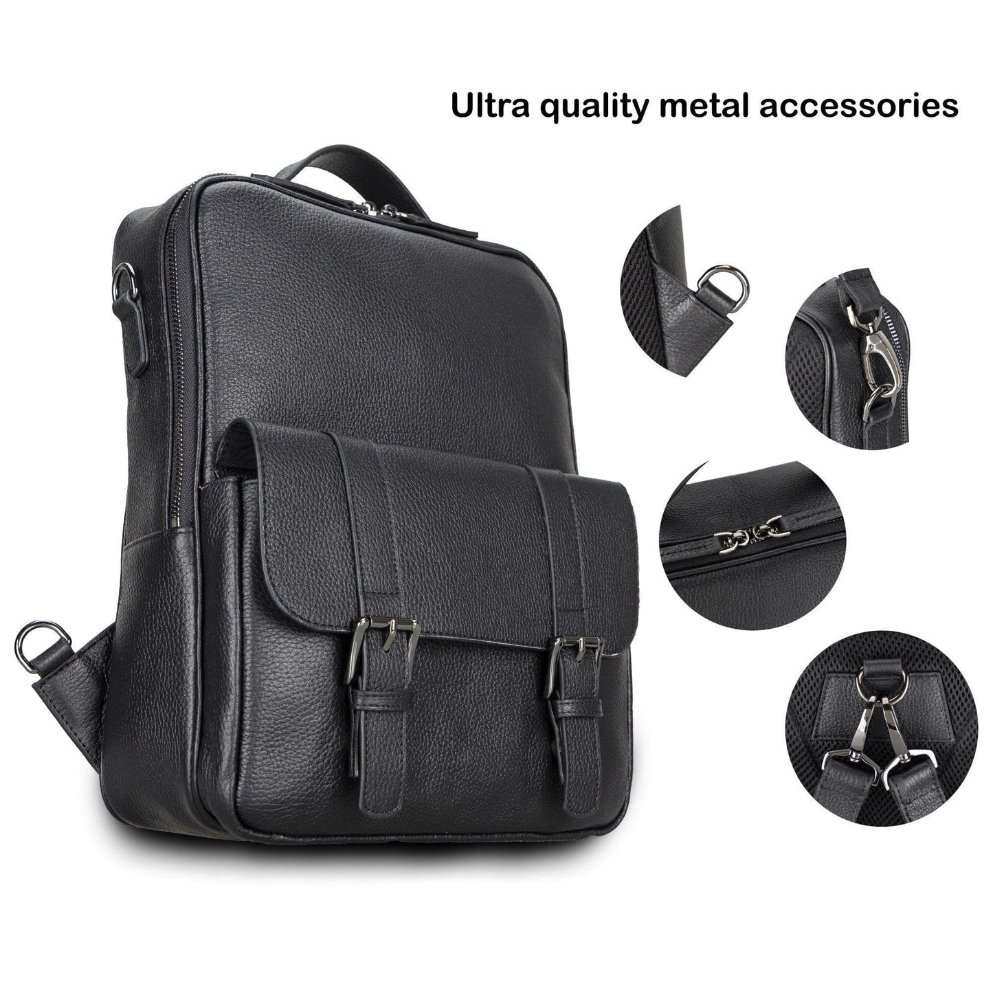 Elmira Leather Laptop Backpack for Men and Women - Concordia Style Boutique