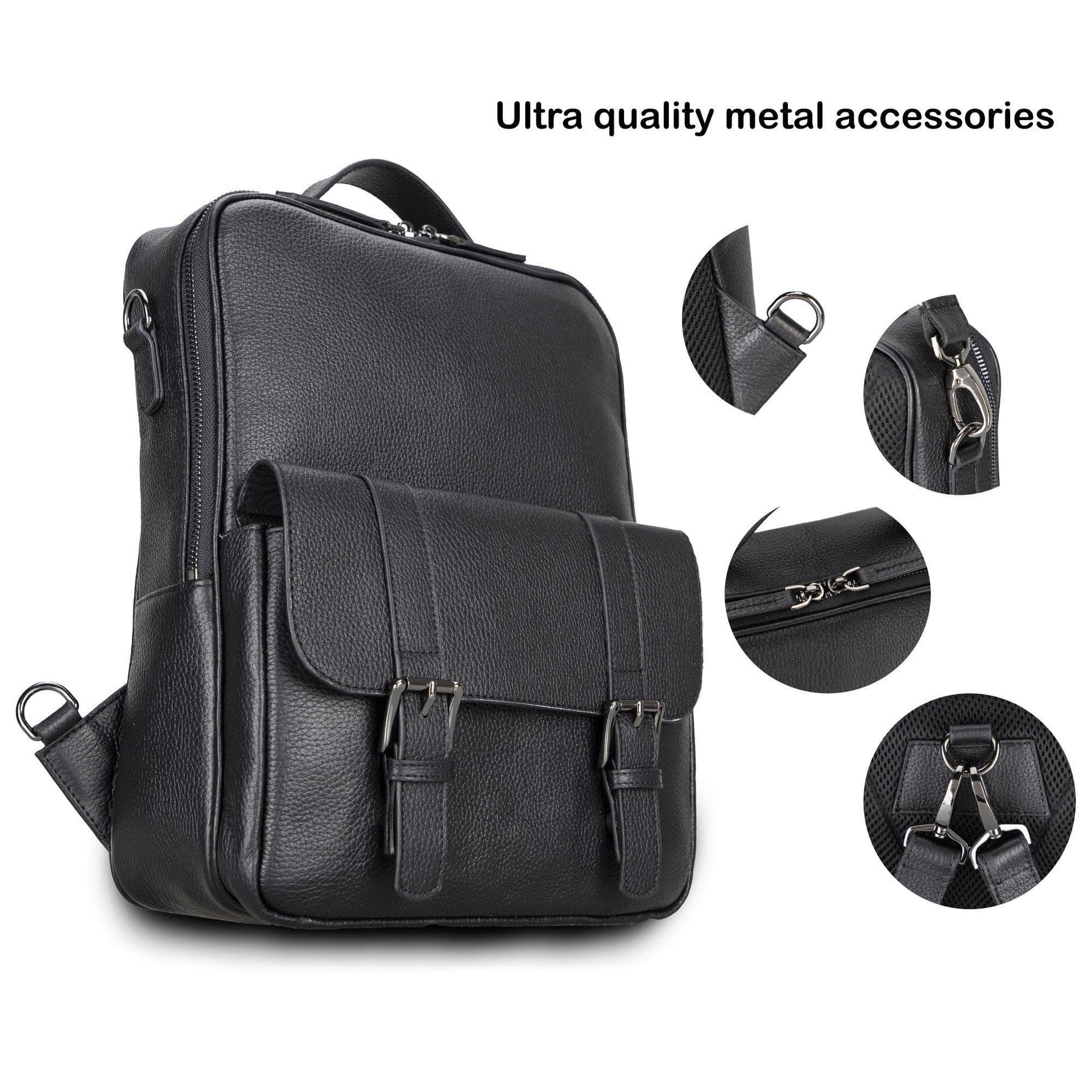 Elmira Leather Laptop Backpack for Men and Women - Concordia Style Boutique