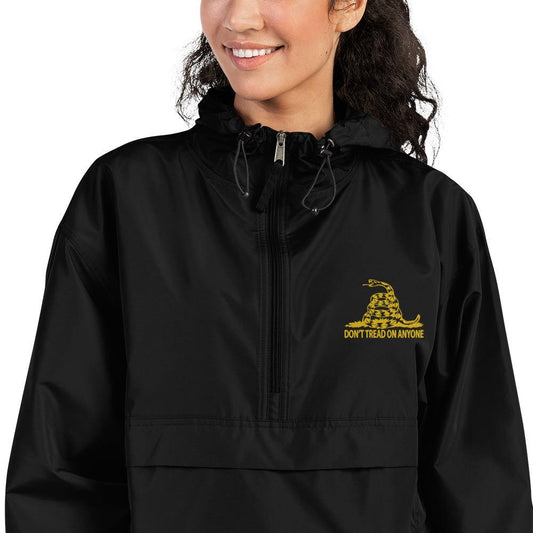 Don't tread on Anyone Embroidered Champion Packable Jacket - Concordia Style Boutique