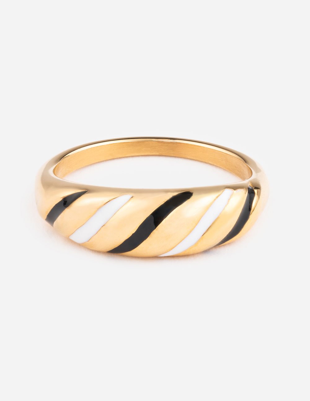 Enamel Croissant Ring - Concordia Style Boutique