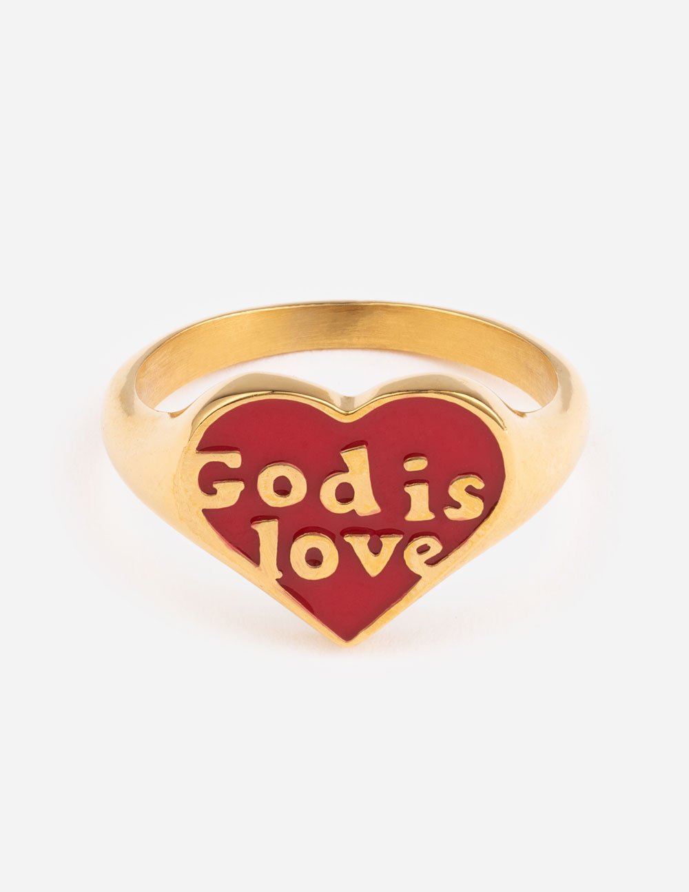 Enamel God is Love Ring - Concordia Style Boutique