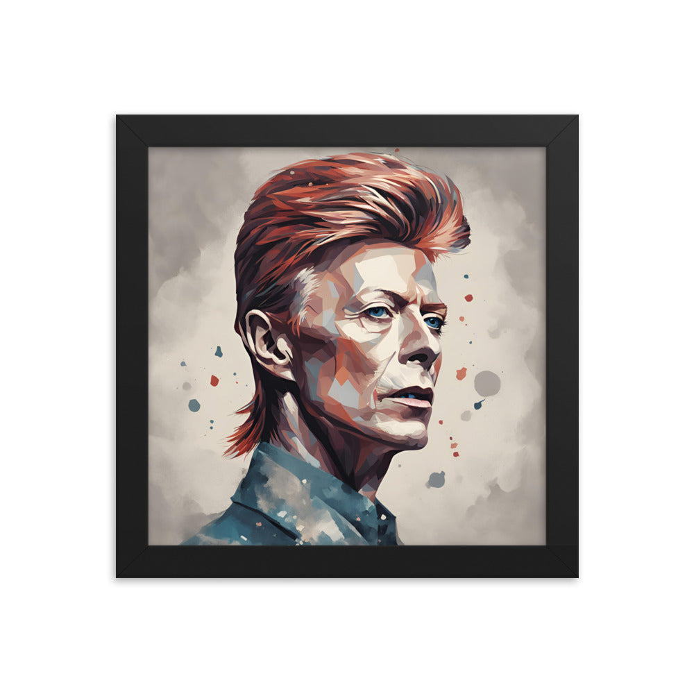 David Bowie Portrait on Matte Paper Framed Poster - Concordia Style Boutique