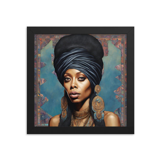 Erykah Badu Portrait on Matte Paper Framed Poster - Concordia Style Boutique
