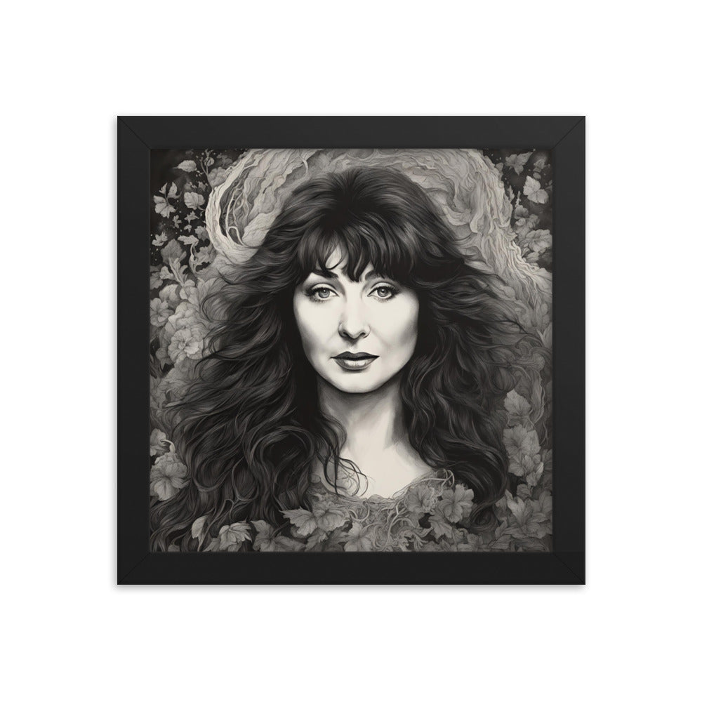 Kate Bush Portrait on Matte Paper Framed Poster - Concordia Style Boutique