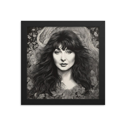 Kate Bush Portrait on Matte Paper Framed Poster - Concordia Style Boutique