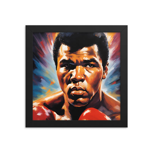 Muhammad Ali Portrait on Matte Paper Framed Poster - Concordia Style Boutique