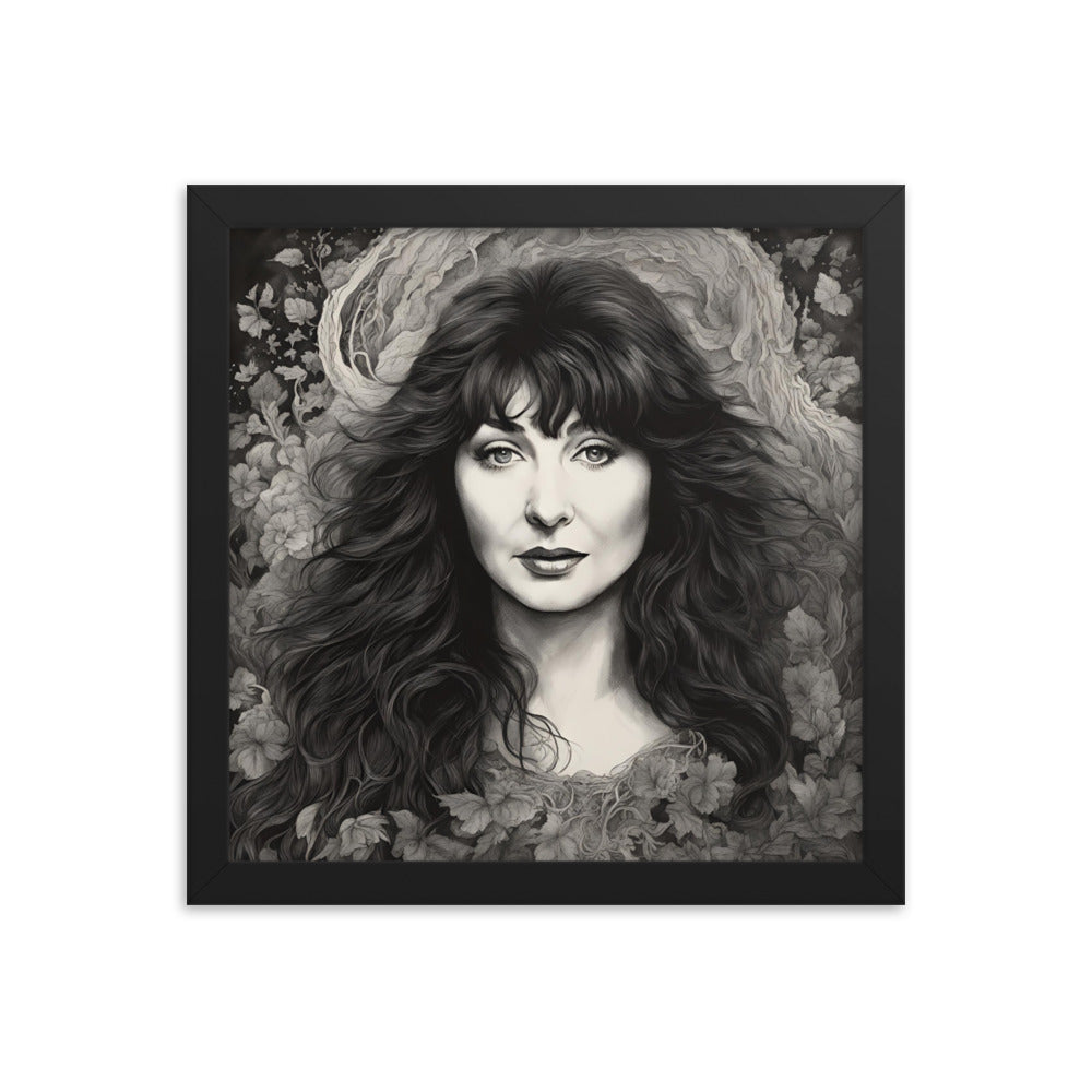Kate Bush Portrait on Matte Paper Framed Poster - Concordia Style Boutique