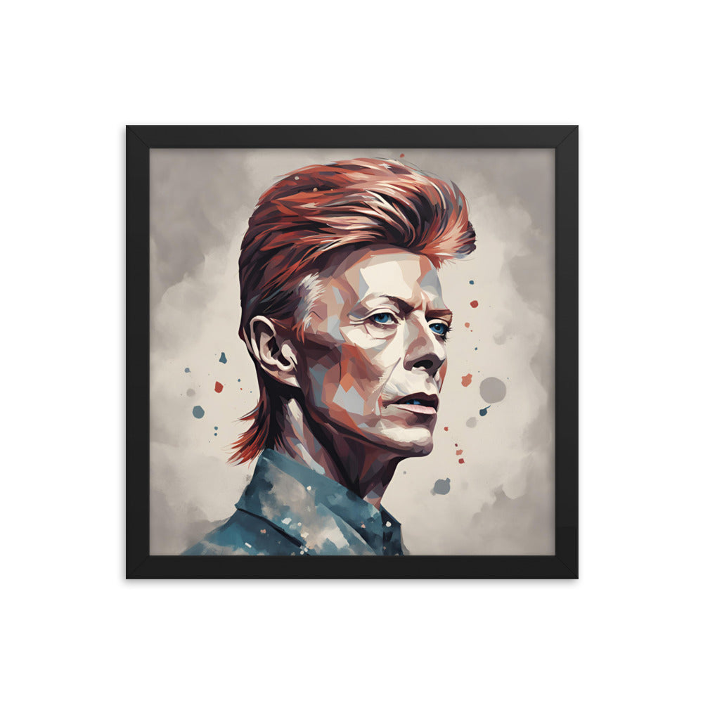 David Bowie Portrait on Matte Paper Framed Poster - Concordia Style Boutique