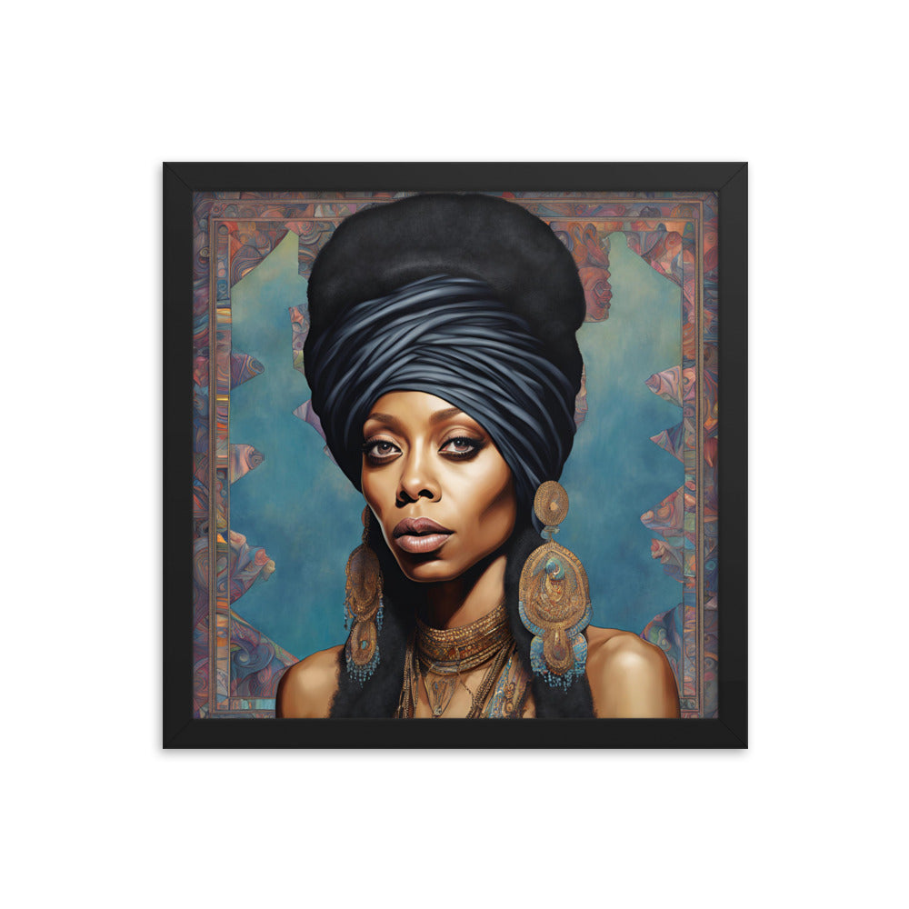 Erykah Badu Portrait on Matte Paper Framed Poster - Concordia Style Boutique