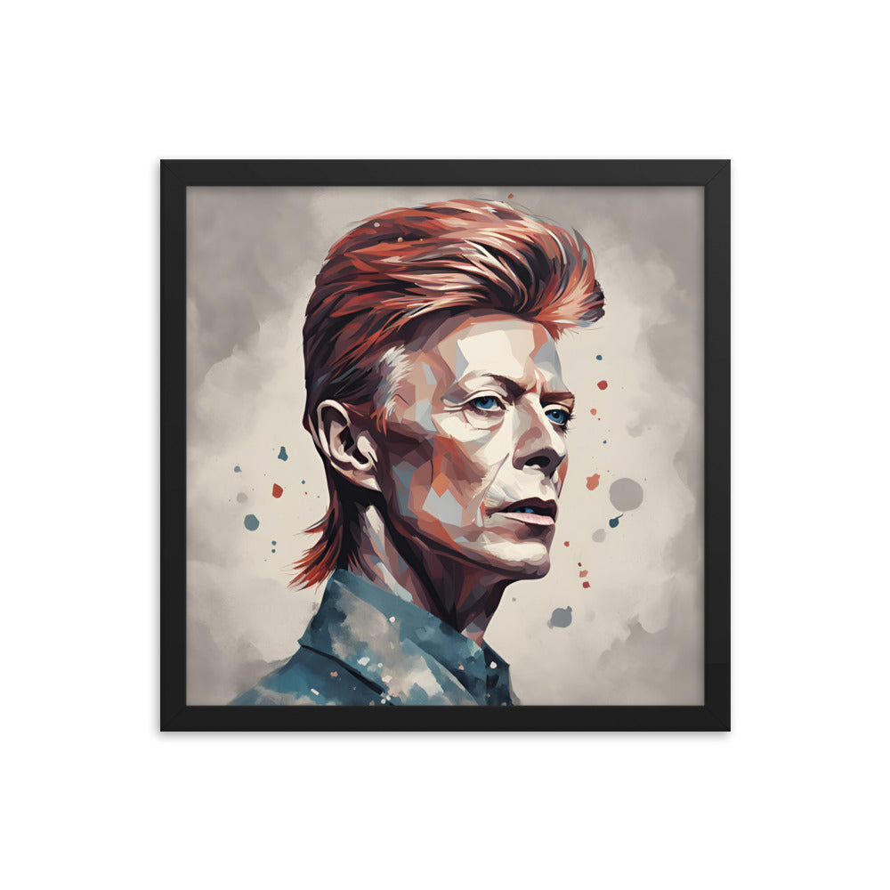 David Bowie Portrait on Matte Paper Framed Poster - Concordia Style Boutique