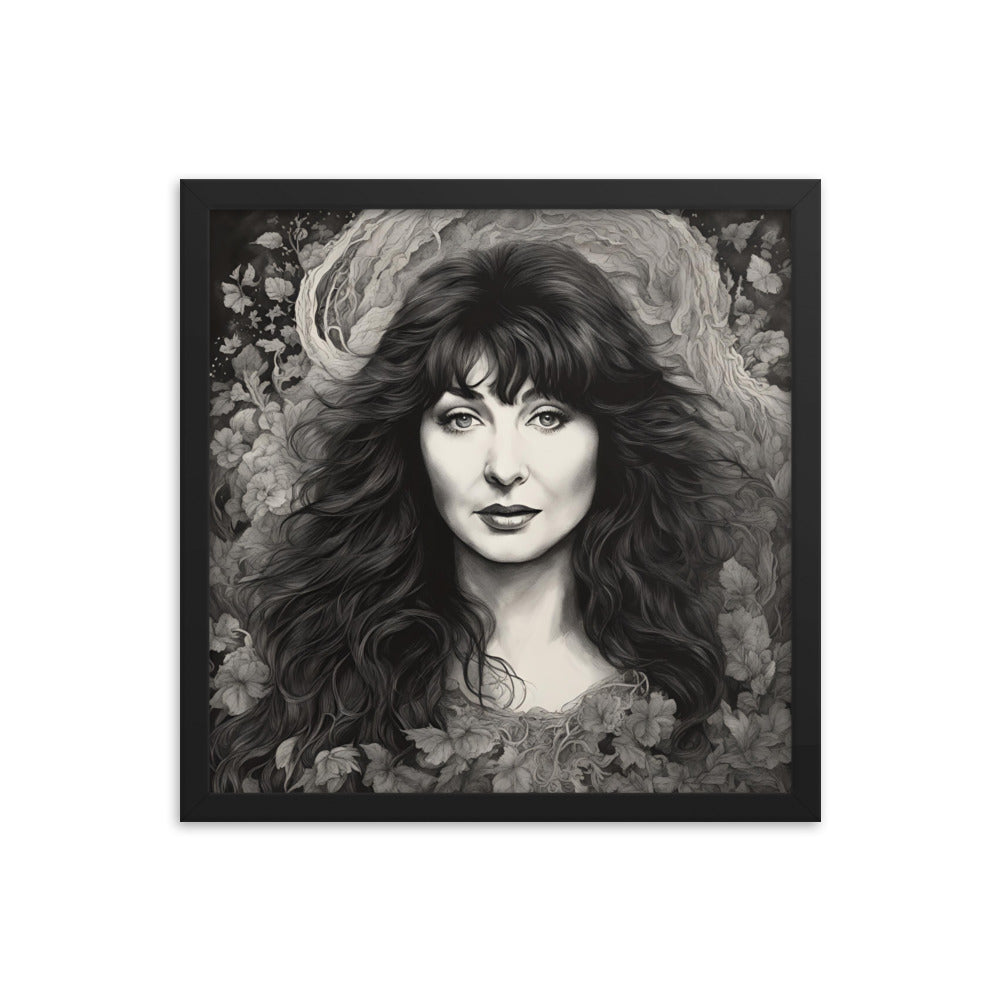 Kate Bush Portrait on Matte Paper Framed Poster - Concordia Style Boutique