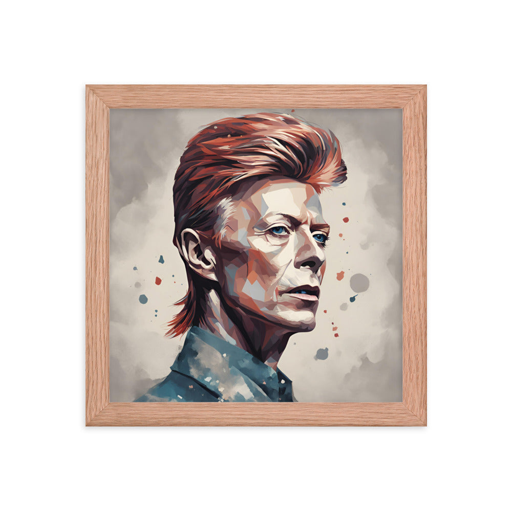 David Bowie Portrait on Matte Paper Framed Poster - Concordia Style Boutique