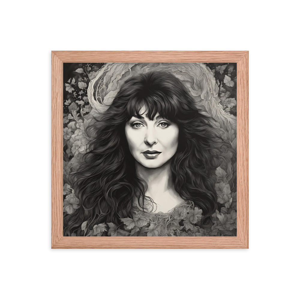 Kate Bush Portrait on Matte Paper Framed Poster - Concordia Style Boutique