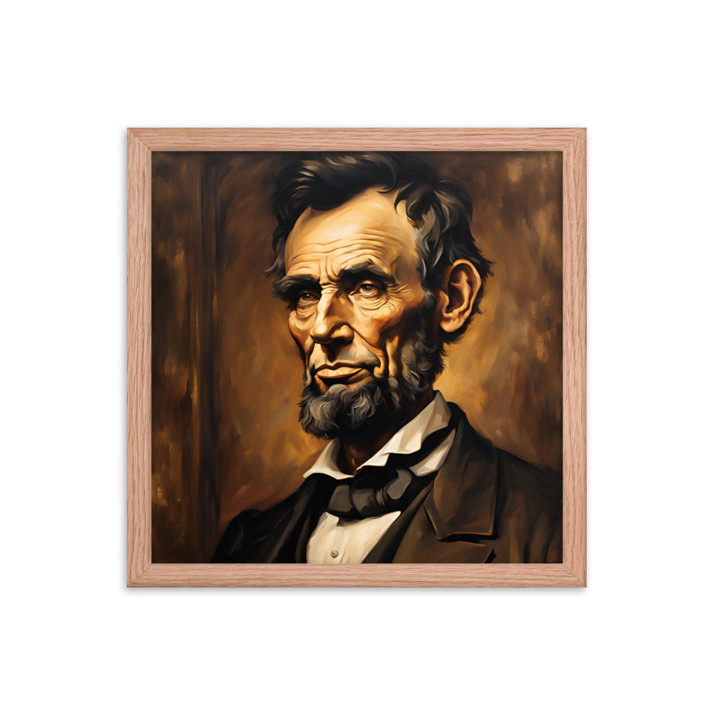 Abraham Lincoln Portrait on Matte Paper Framed Poster - Concordia Style Boutique