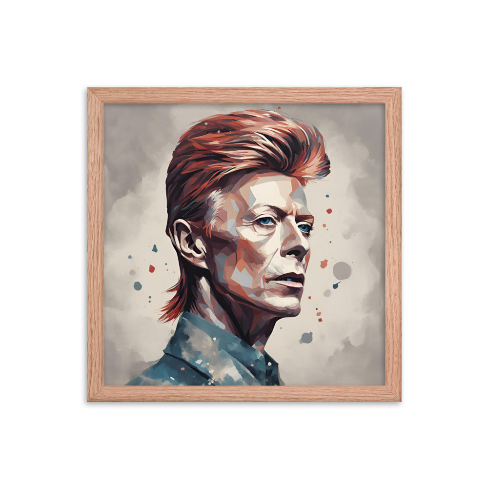 David Bowie Portrait on Matte Paper Framed Poster - Concordia Style Boutique