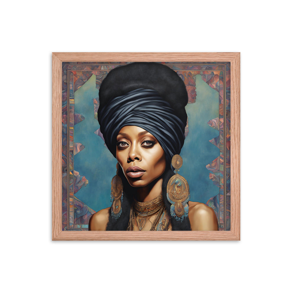 Erykah Badu Portrait on Matte Paper Framed Poster - Concordia Style Boutique
