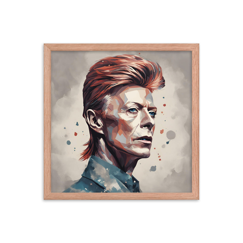 David Bowie Portrait on Matte Paper Framed Poster - Concordia Style Boutique