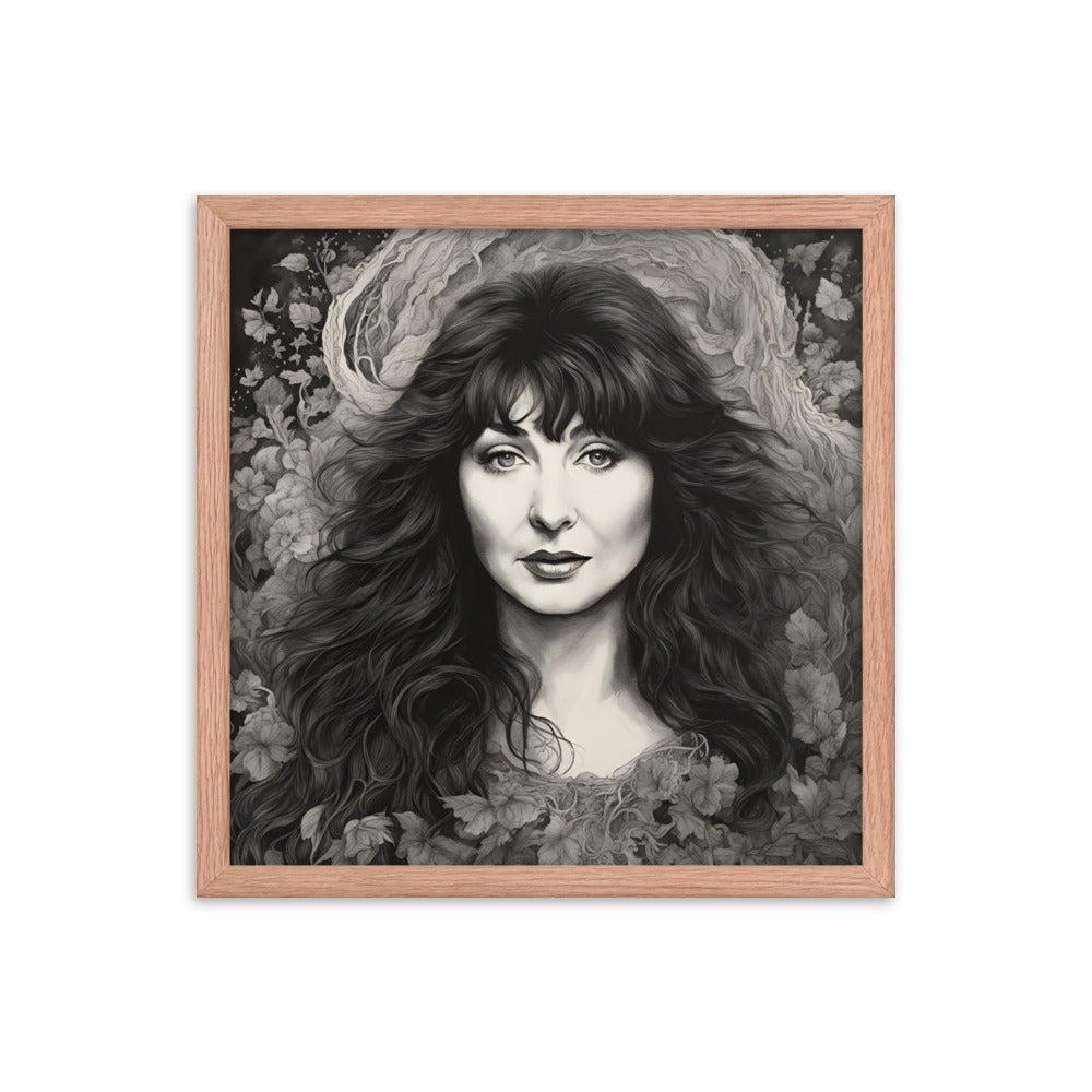 Kate Bush Portrait on Matte Paper Framed Poster - Concordia Style Boutique