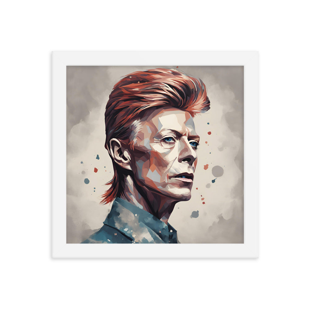 David Bowie Portrait on Matte Paper Framed Poster - Concordia Style Boutique