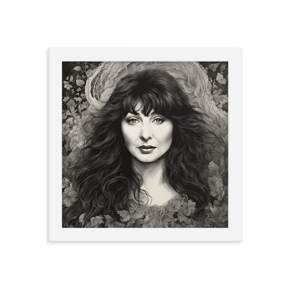 Kate Bush Portrait on Matte Paper Framed Poster - Concordia Style Boutique