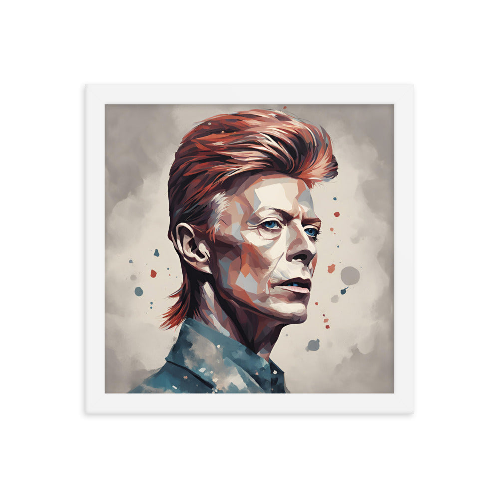 David Bowie Portrait on Matte Paper Framed Poster - Concordia Style Boutique