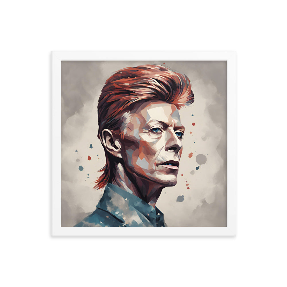 David Bowie Portrait on Matte Paper Framed Poster - Concordia Style Boutique