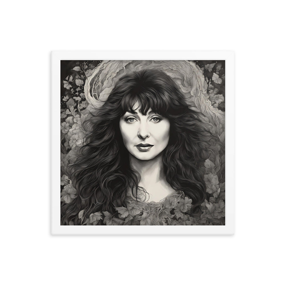 Kate Bush Portrait on Matte Paper Framed Poster - Concordia Style Boutique