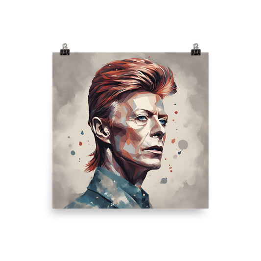 David Bowie Portrait on Matte Paper Poster - Concordia Style Boutique