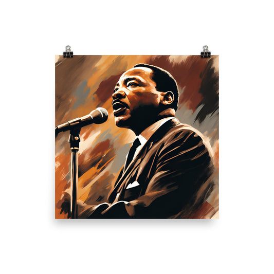 Martin Luther King Jr. Portrait on Matte Paper Poster - Concordia Style Boutique