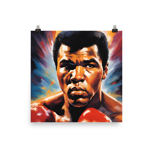 Muhammad Ali Portrait on Matte Paper Poster - Concordia Style Boutique