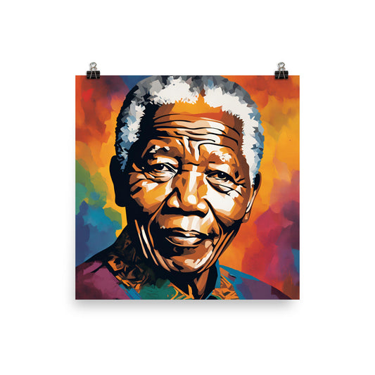 Nelson Mandela Portrait on Matte Paper Poster - Concordia Style Boutique