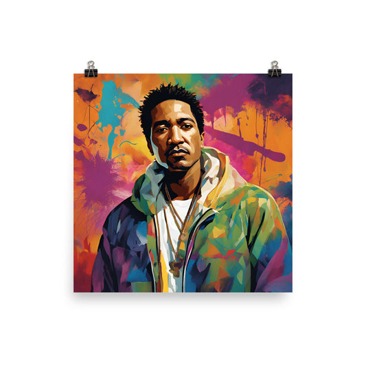 Q Tip Portrait on Matte Paper Poster - Concordia Style Boutique