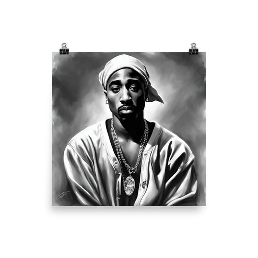 Tupac Portrait on Matte Paper Poster - Concordia Style Boutique