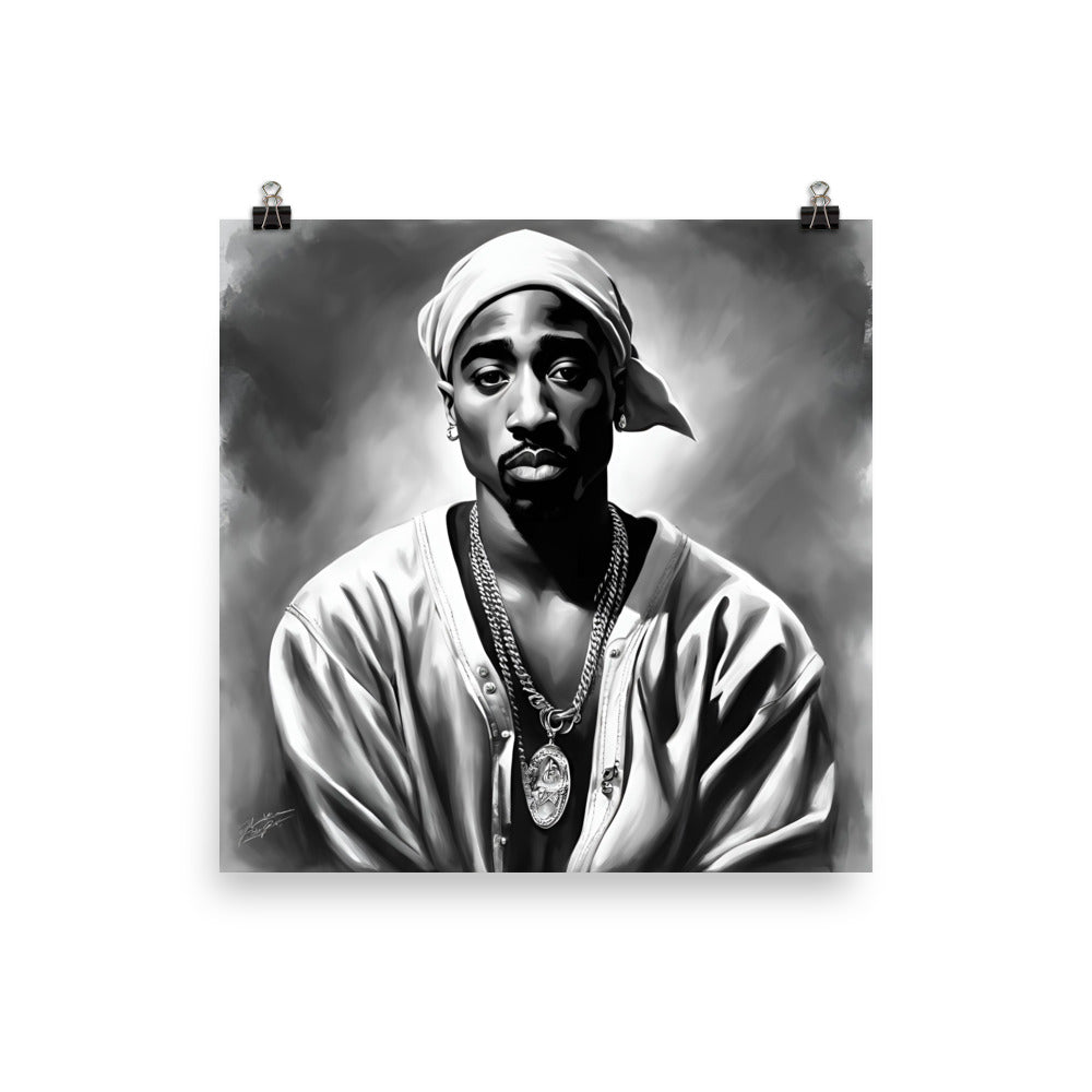 Tupac Portrait on Matte Paper Poster - Concordia Style Boutique