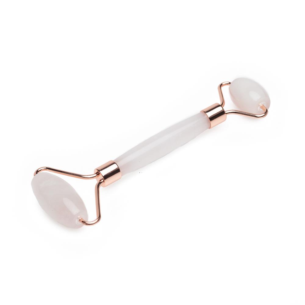 Genuine Rose Quartz Roller - Massage for Skin Tightening and Firming - Concordia Style Boutique