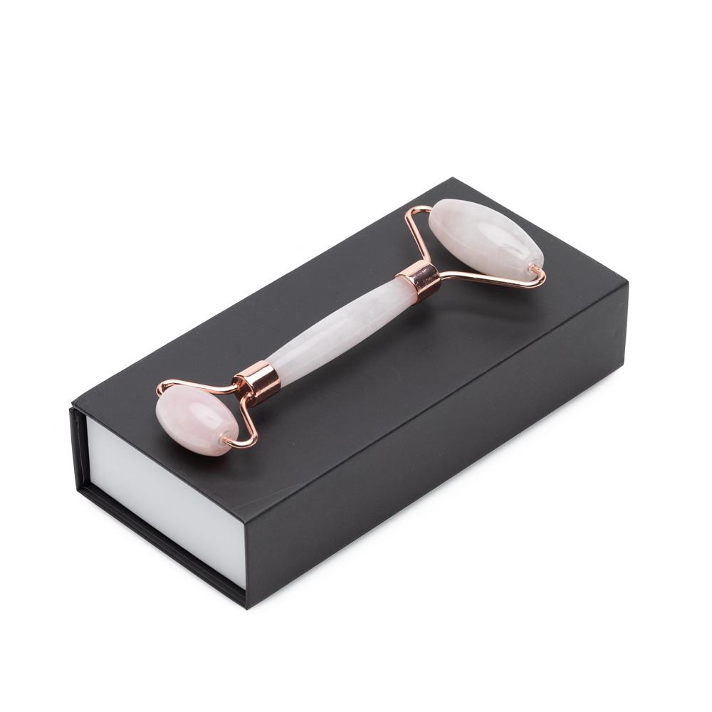 Genuine Rose Quartz Roller - Massage for Skin Tightening and Firming - Concordia Style Boutique