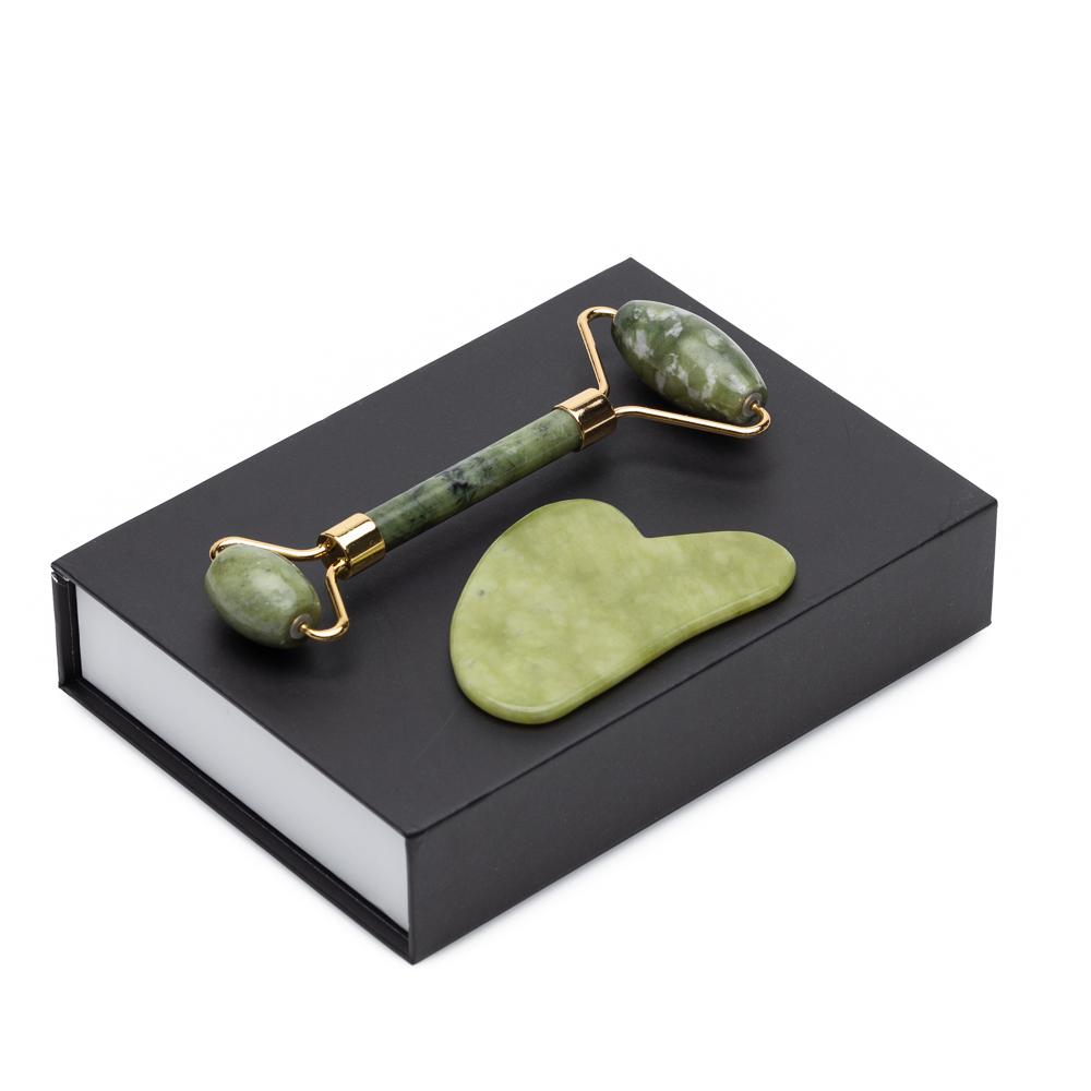 Natural Jade Roller and Gua Sha - Puffiness Reduction - Concordia Style Boutique