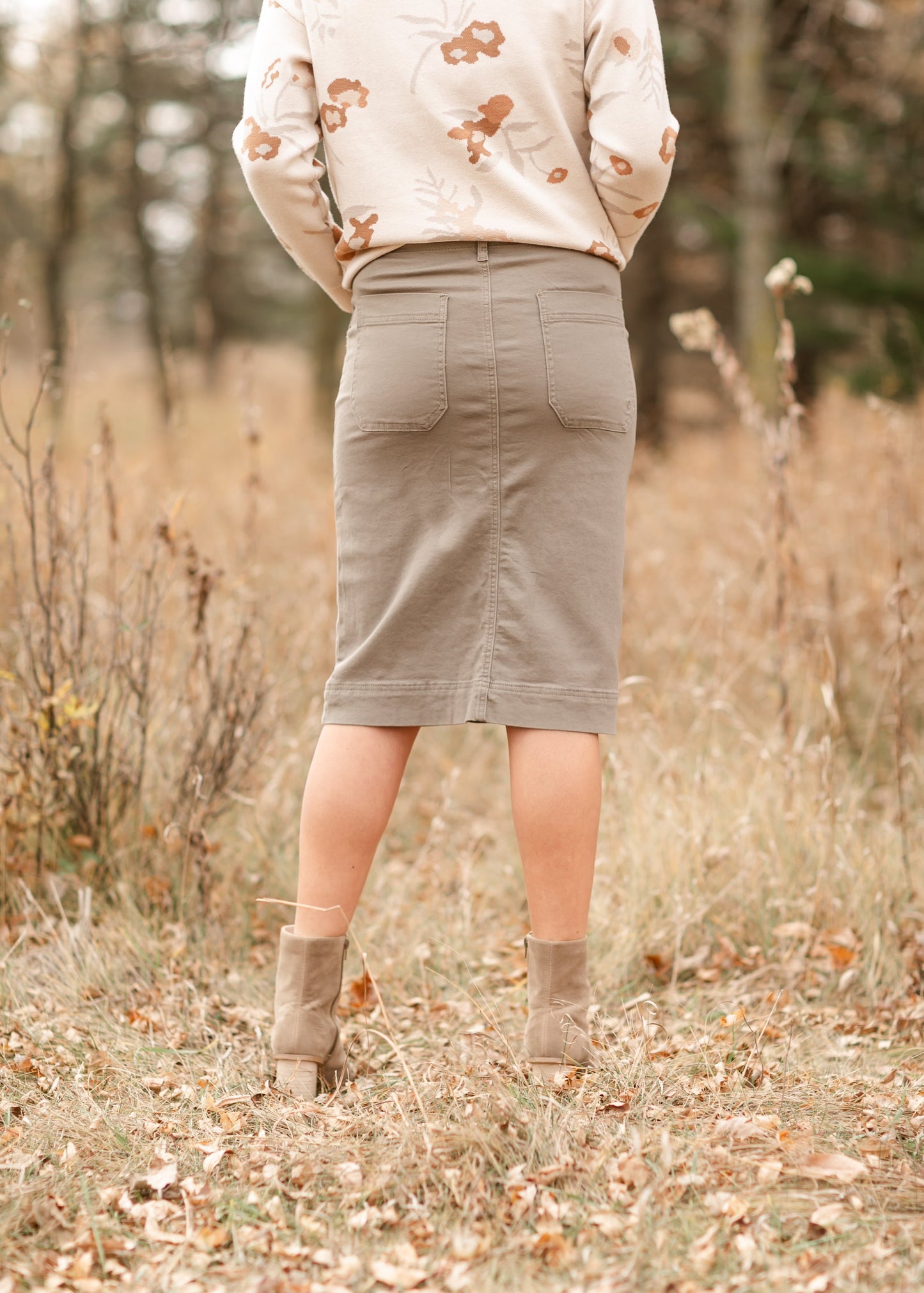 Erica Cotton Twill Midi Skirt - Concordia Style Boutique