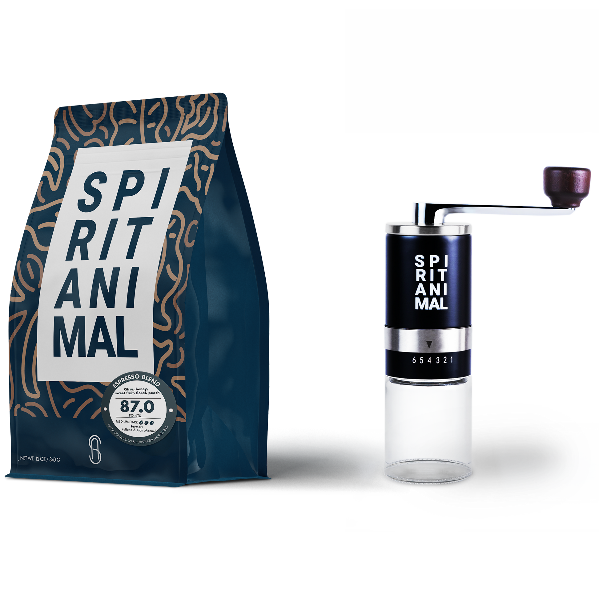 Honduran Espresso Blend Coffee + Grinder - Concordia Style Boutique