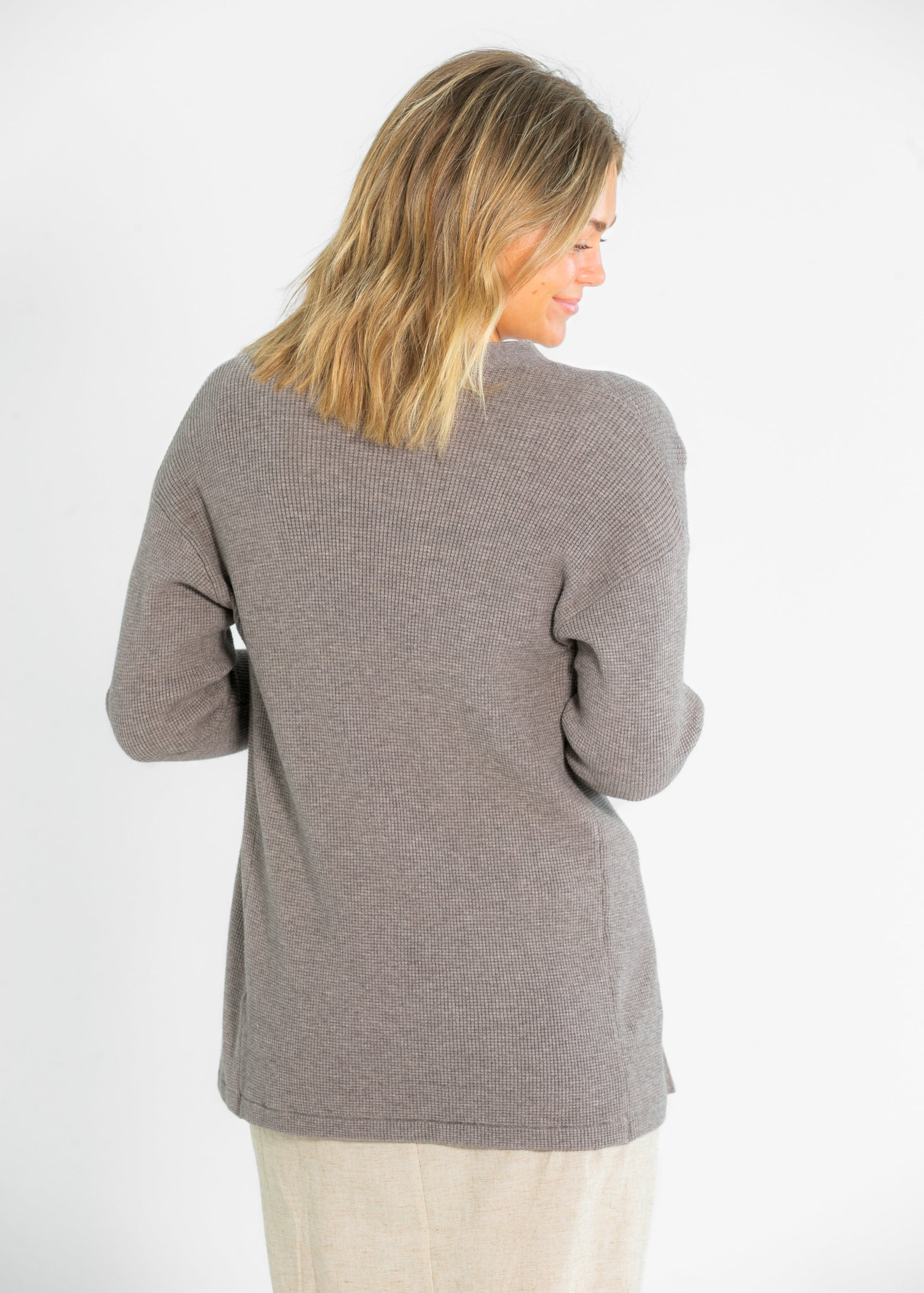 Essential Waffle Knit Cardigan - Concordia Style Boutique